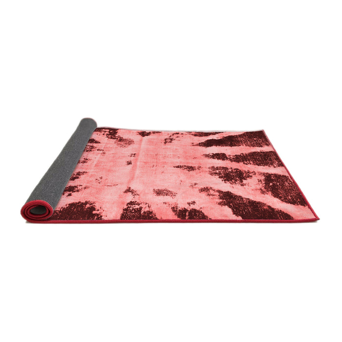 Abstract Red Modern Area Rugs