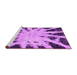 Sideview of Machine Washable Abstract Pink Modern Rug, wshabs914pnk