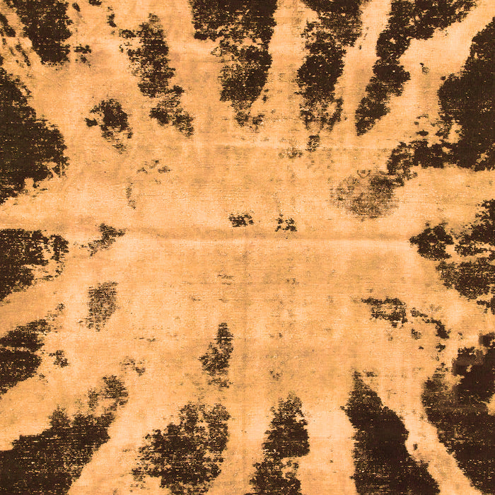 Machine Washable Abstract Orange Modern Area Rugs, wshabs914org