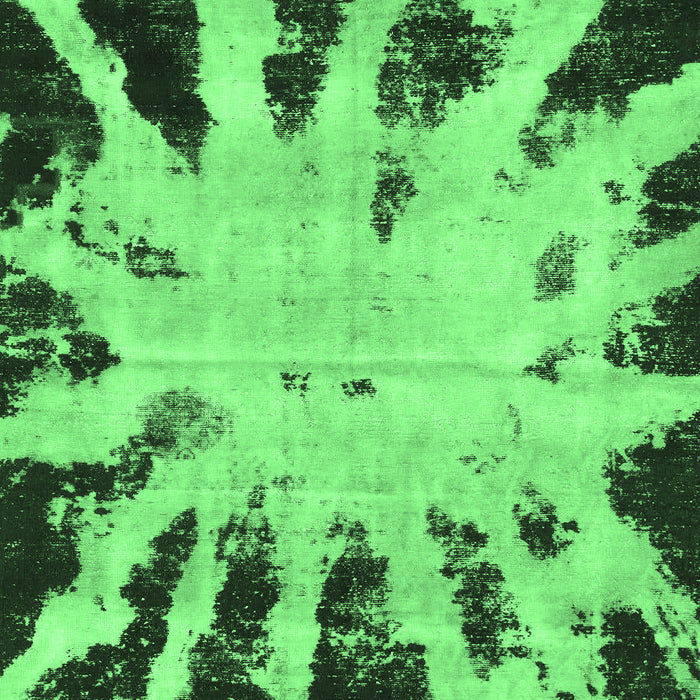 Machine Washable Abstract Emerald Green Modern Area Rugs, wshabs914emgrn