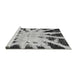 Sideview of Machine Washable Abstract Gray Modern Rug, wshabs914gry