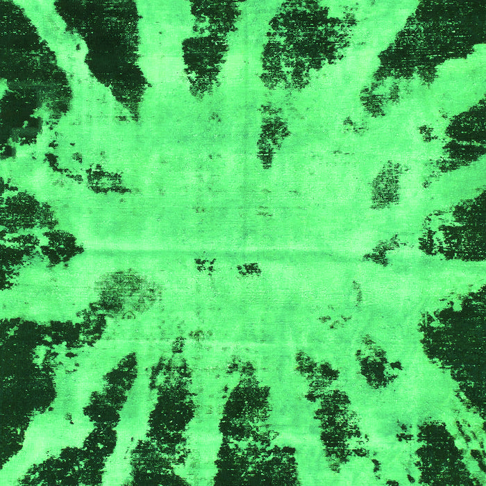 Machine Washable Abstract Green Modern Area Rugs, wshabs914grn