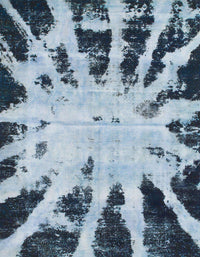 Machine Washable Abstract Blue Rug, wshabs914