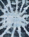 Machine Washable Abstract Blue Rug, wshabs914