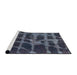 Sideview of Machine Washable Abstract Gray Rug, wshabs915