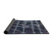 Sideview of Abstract Rat Gray Modern Rug, abs915