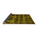 Sideview of Abstract Yellow Modern Rug, abs915yw