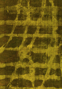 Abstract Yellow Modern Rug, abs915yw