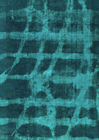 Abstract Turquoise Modern Rug, abs915turq