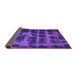 Sideview of Abstract Purple Modern Rug, abs915pur