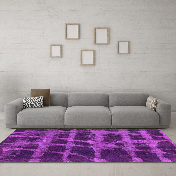 Machine Washable Abstract Pink Modern Rug in a Living Room, wshabs915pnk