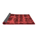 Abstract Red Modern Area Rugs