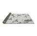 Sideview of Abstract Gray Modern Rug, abs916gry