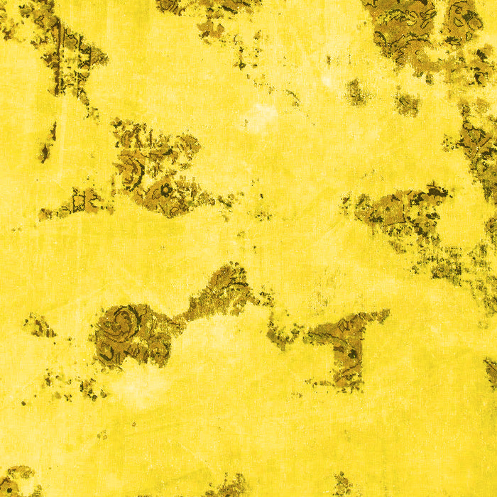 Machine Washable Abstract Yellow Modern Rug, wshabs916yw
