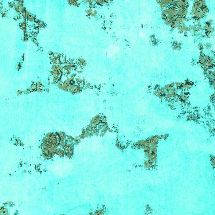Abstract Turquoise Modern Rug, abs916turq