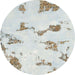 Round Abstract Sage Green Modern Rug, abs916