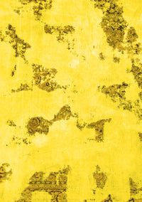 Abstract Yellow Modern Rug, abs916yw