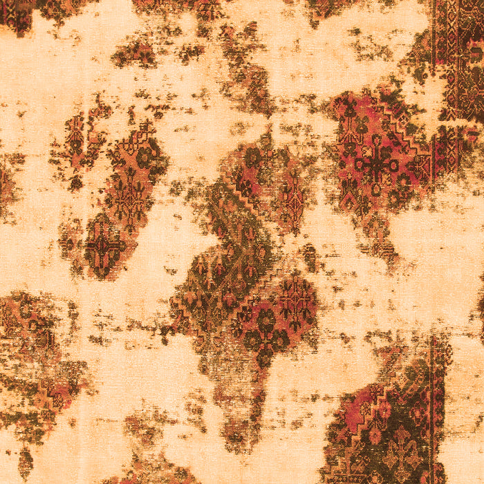 Machine Washable Abstract Orange Modern Area Rugs, wshabs917org