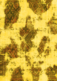 Abstract Yellow Modern Rug, abs917yw