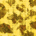 Square Abstract Yellow Modern Rug, abs917yw