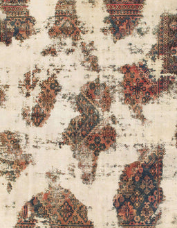 Abstract Dark Gold Brown Modern Rug, abs917
