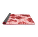 Abstract Red Modern Area Rugs