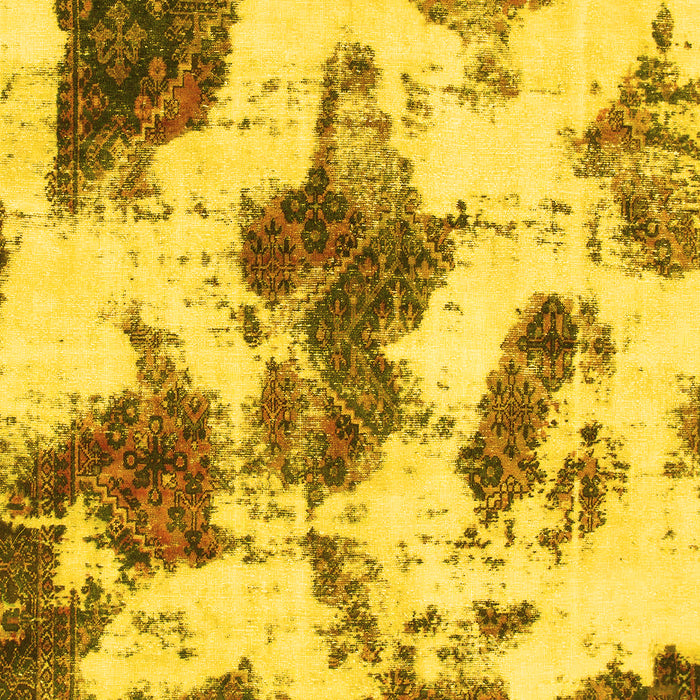 Machine Washable Abstract Yellow Modern Rug, wshabs917yw