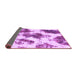 Sideview of Abstract Purple Modern Rug, abs917pur