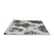 Sideview of Machine Washable Abstract Gray Modern Rug, wshabs917gry