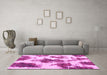 Machine Washable Abstract Pink Modern Rug in a Living Room, wshabs917pnk