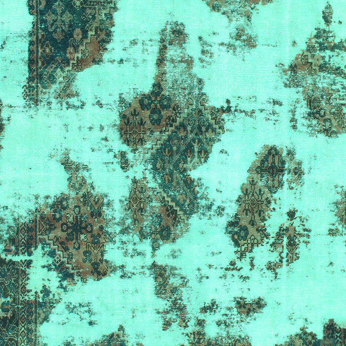 Machine Washable Abstract Turquoise Modern Area Rugs, wshabs917turq