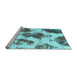 Sideview of Machine Washable Abstract Light Blue Modern Rug, wshabs917lblu