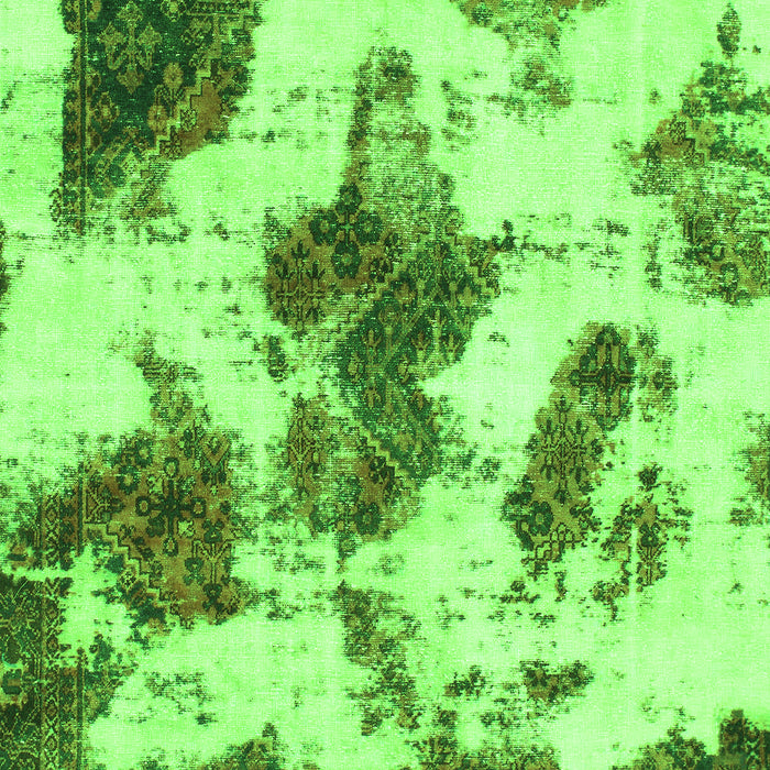 Machine Washable Abstract Green Modern Area Rugs, wshabs917grn