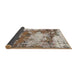 Sideview of Abstract Tan Brown Modern Rug, abs918