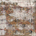 Square Abstract Tan Brown Modern Rug, abs918