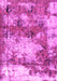 Machine Washable Abstract Pink Modern Rug, wshabs918pnk