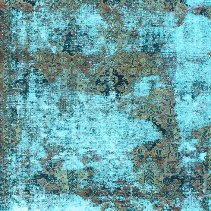 Abstract Light Blue Modern Rug, abs918lblu