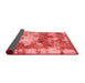 Abstract Red Modern Area Rugs