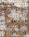 Machine Washable Abstract Tan Brown Rug, wshabs918