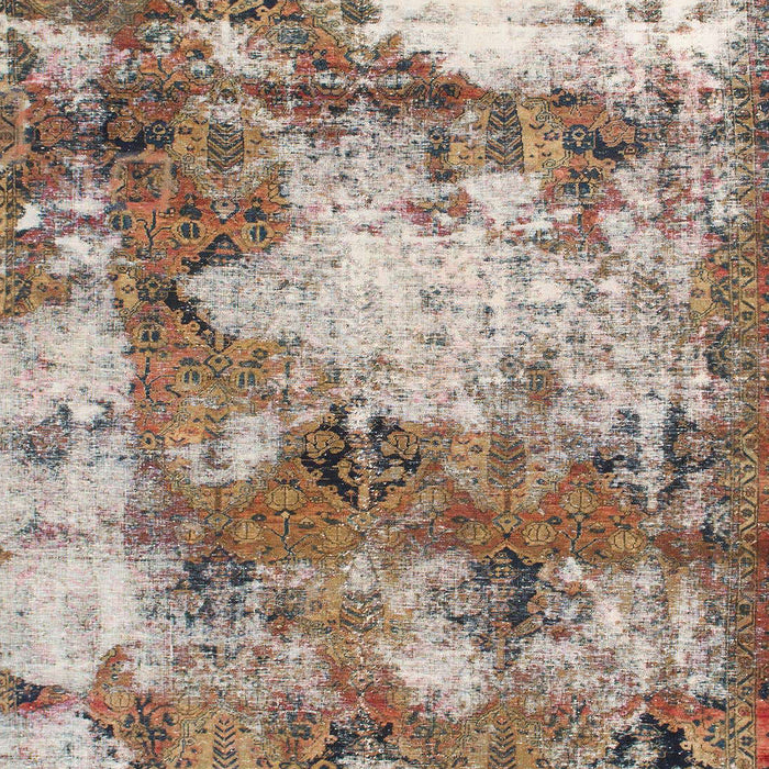 Machine Washable Abstract Tan Brown Rug, wshabs918