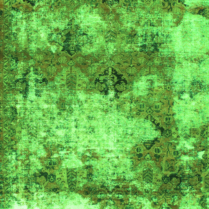 Abstract Green Modern Rug, abs918grn