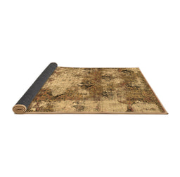 Sideview of Abstract Brown Modern Rug, abs918brn