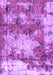 Machine Washable Abstract Purple Modern Area Rugs, wshabs918pur