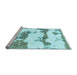 Sideview of Machine Washable Abstract Light Blue Modern Rug, wshabs919lblu