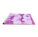 Sideview of Machine Washable Abstract Purple Modern Area Rugs, wshabs919pur