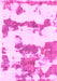 Machine Washable Abstract Pink Modern Rug, wshabs919pnk