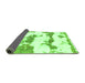 Sideview of Abstract Green Modern Rug, abs919grn