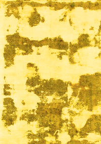 Abstract Yellow Modern Rug, abs919yw