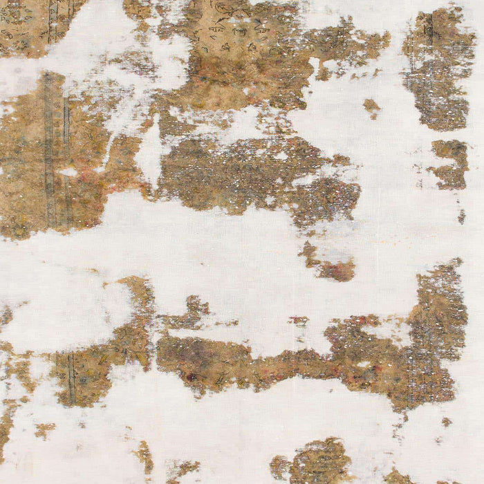 Machine Washable Abstract White Chocolate Beige Rug, wshabs919