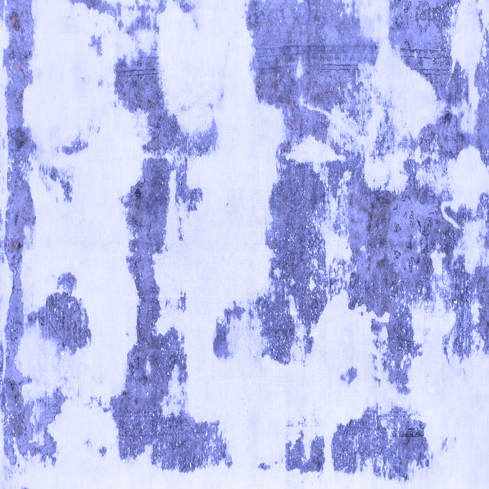 Square Machine Washable Abstract Blue Modern Rug, wshabs919blu